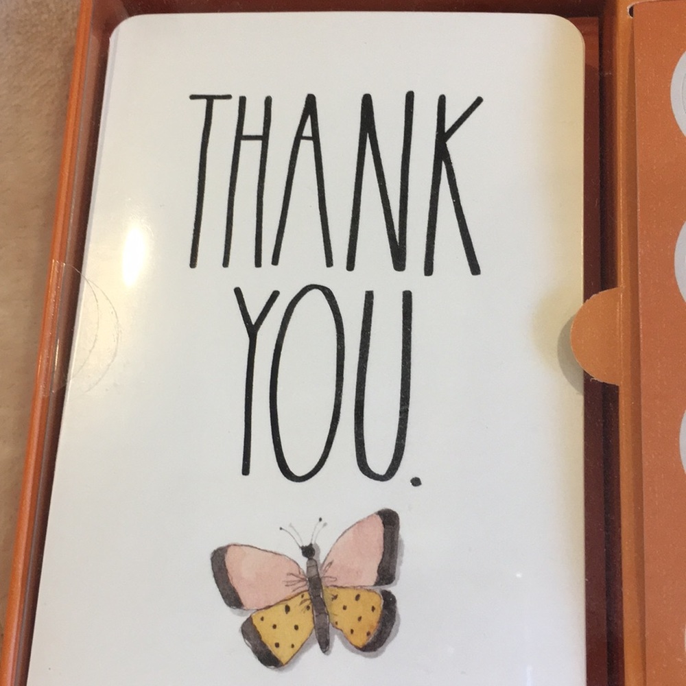 Rae Dunn Thank You Note Card Set NWT - Picture 2 of 4